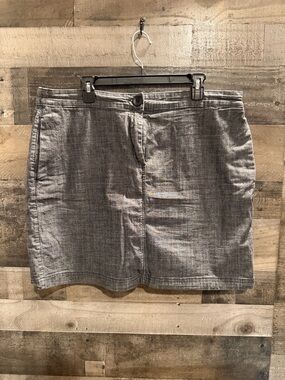 Karen Scott Gray Mini Skort